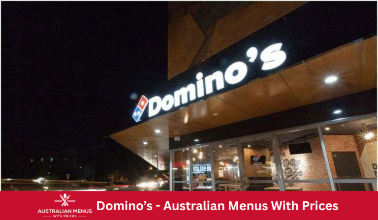 Domino's Menus With Prices In Australia