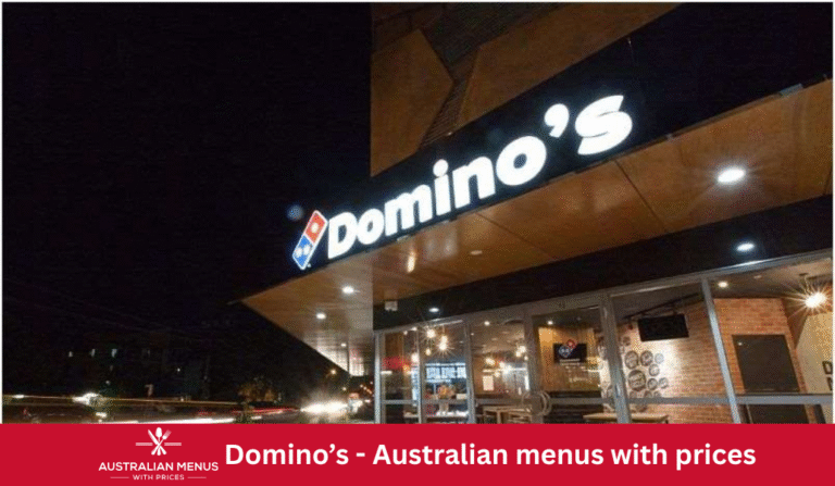 Domino's Menus With Prices In Australia