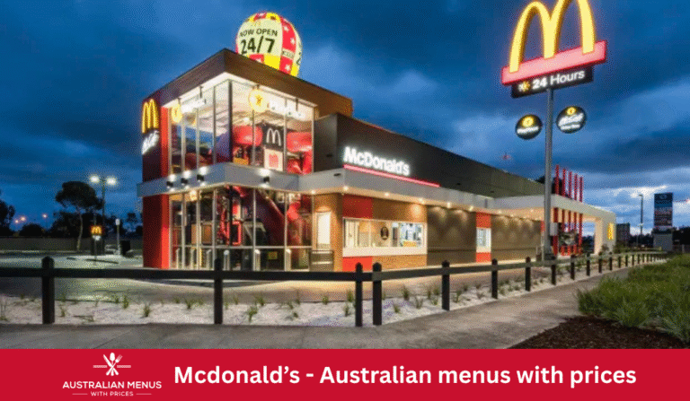 McDonald's Menus With Prices In Australia