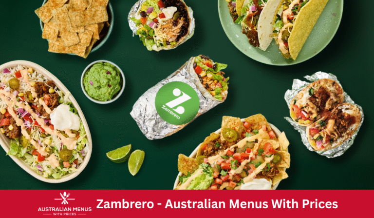 Zambrero Menus With Prices In Australia
