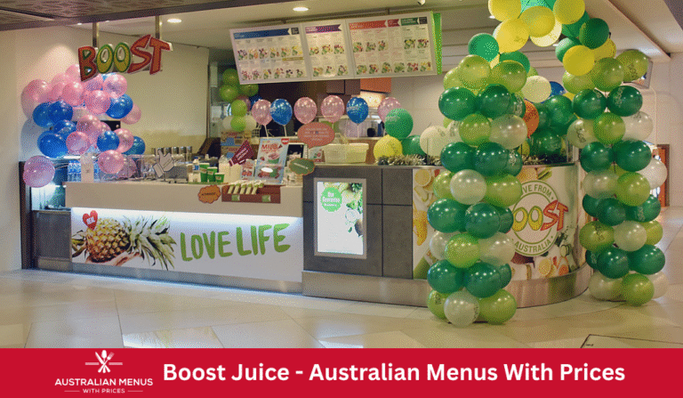 Boost Juice Menus With Prices In Australia