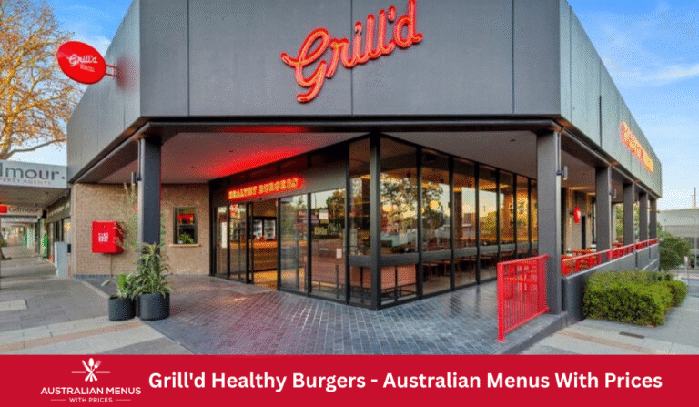 Grill'd Healthy Burgers Menus With Prices In Australia