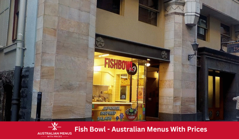 Fish Bowl Menus With Prices In Australia