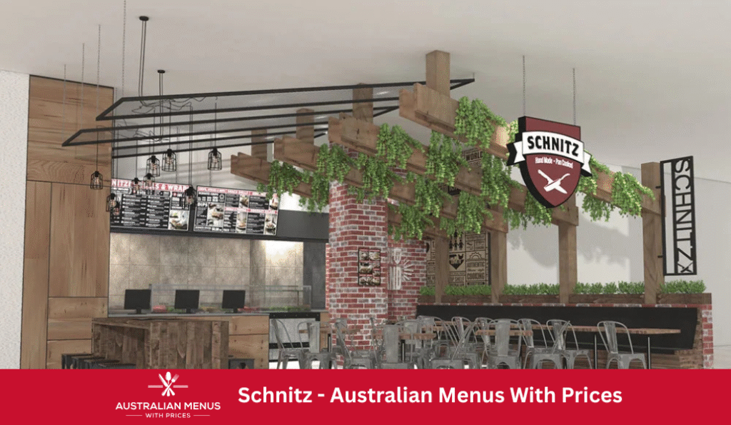 Schnitz Menus With Prices In Australia