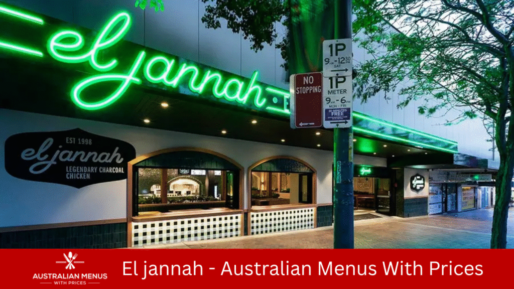 El Jannah Menus With Prices In Australia
