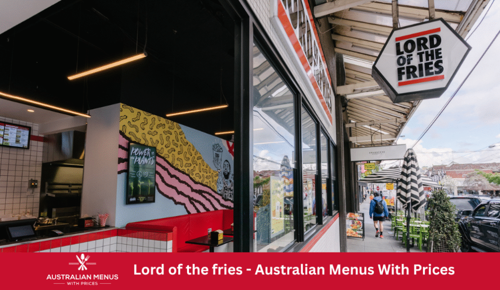 Lord of the fries Menus With Prices In Australia