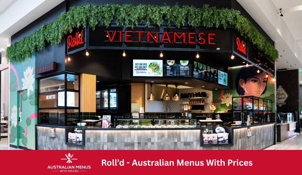 Roll'd Menus With Prices In Australia
